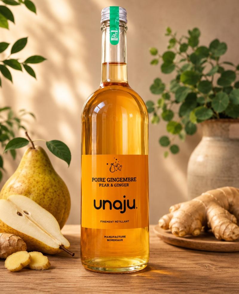 UNAJU POIRE GINGEMBRE 750ML